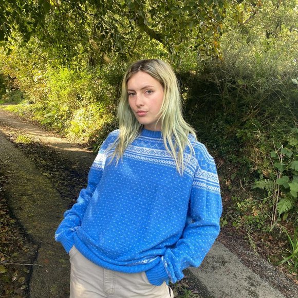 Womens Blue Jumper